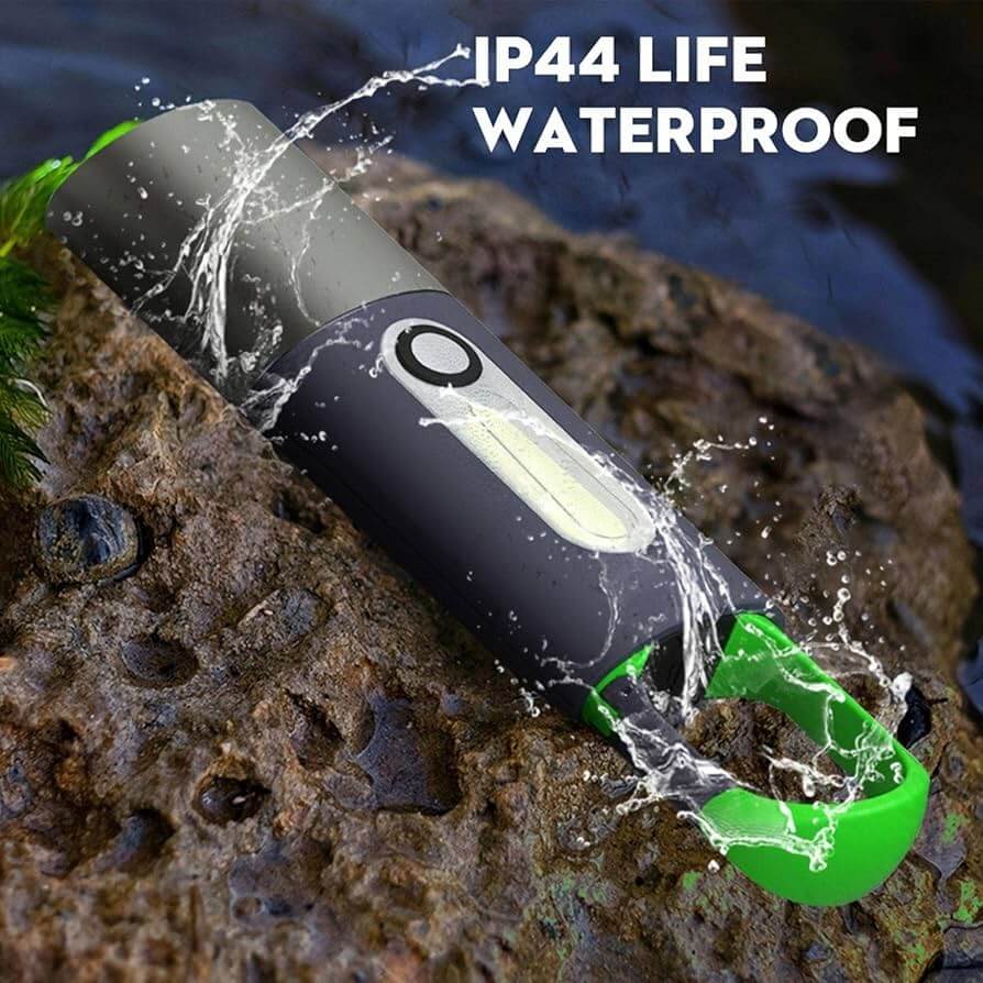 Mini Keychain Flashlight Rechargeable 1200mAh Small Torch Light for Night Riding