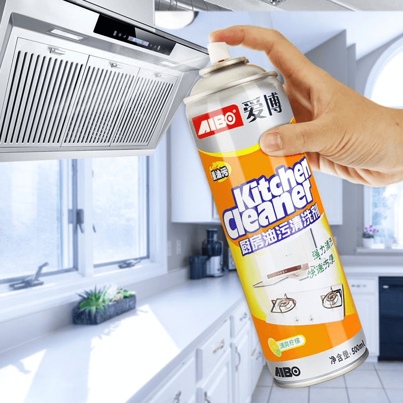 High-Quality Kitchen Foam Cleaner Spray – 500ML Powerful Grease & Stain Remover