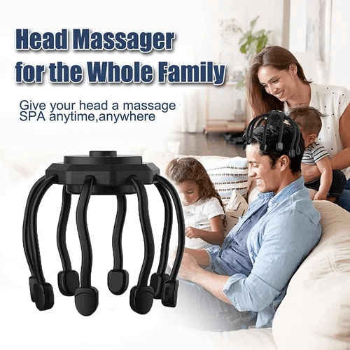 Electric Octopus Head Massager – 20 Contacts