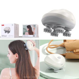 smart scalp massager electric head massager rechargeable scalp massager vibration head massager waterproof scalp massager hair growth massager stress relief head massager scalp therapy device portable scalp massager relaxation massage tool scalp care gadget smart beauty device head massage machine scalp stimulator personal care device wellness product beauty salon equipment B2B wholesale reseller product EcoVen Shop Bangladesh