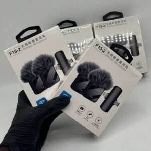 F15-2 Dual Wireless Microphone System in Bangladesh – Professional UHF wireless mics with clear sound, long range, and rechargeable battery. Ideal for events, karaoke, and presentations at EcoVen Shop.